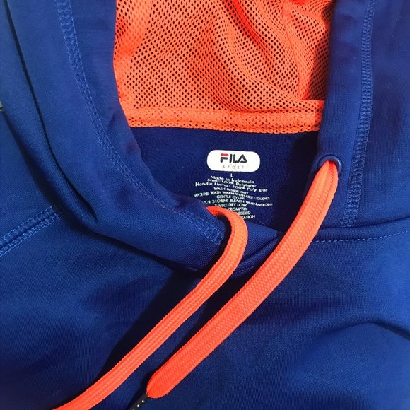 Deep Blue Fila hoodie - Picture 6 of 6